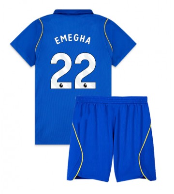 Chelsea Emmanuel Emegha #22 Hjemmebanetrøje Børn 2026-27 Kortærmet (+ Korte bukser)